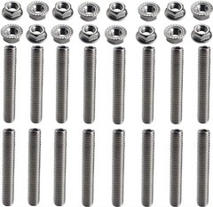 16Pcs Stainless Exhaust Manifold Stud Kit 2 Manifolds for Ford 4.6 & 5.4 Liter V