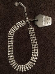 New Boot Chain Bracelet Rhinestone 4 Row Crystals – Adjustable