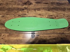Haitral Green Plastic Complete Penny-Style Skateboard Kit Trucks Wheels Hardware