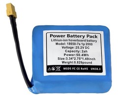 Lithium-ion Replacement For Hover Board Battery Model: 18650-7s 1p 2000