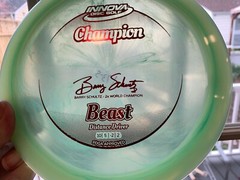 Beast (One of a Kind) Champion Barry Schultz New Disc Golf 176G Innova #1312