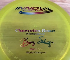 Innova Champion PFN BEAST 1x 2003 BARRY SCHULTZ- 176g Rare OOP Yellow w/Rainbow