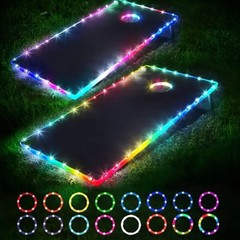 2set Multi‑Color LED Cornhole Board Lights – Full‑Size Night Play Game Holiday