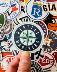 30pcs MLB Baseball Stickers – All 30 Teams Logo – Waterproof Vinyl Stickers