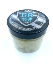 100 x Blue Night Vision Silicon Rubber Balls Paintballs 68 cal. Glow In The Dark