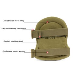 Military Tactical Combat Knee Pad Elbow Pad Set Outdoor Sports Safety Guard Gear