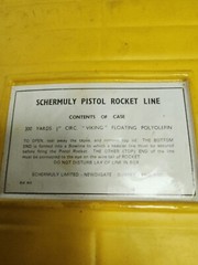 Schermuly Pistol Rocket Line 300 Yards New Open Box