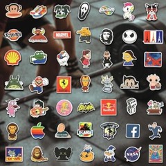 30/300 Pcs Cool Stickers for Adults, Brand Stickers for Water Bottles Waterproof