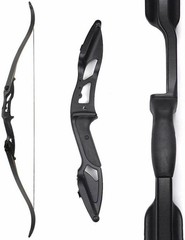 56″ Recurve Bow Carbon Arrows Set 30-50lbs Takedown Archery Target Hunting Shoot