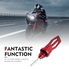Motorcycle Oil Dipstick, Aluminum Alloy Engine Oil Tank Dipstick, Durable