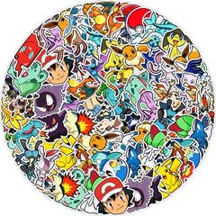 50PCS Pokemon Stickers Waterproof Vinyl Laptop Skateboard Luggage Guitar Decals