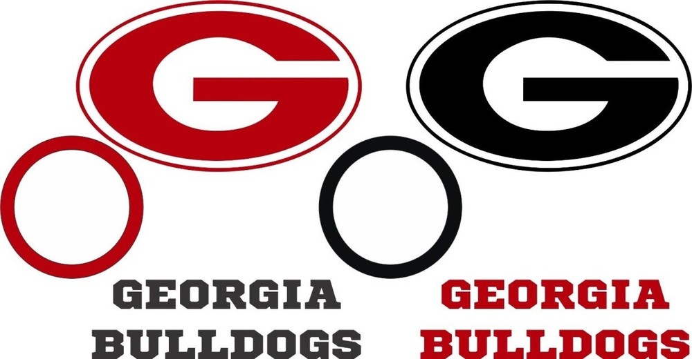 Georgia Bulldogs Cornhole Set of 10 Vinyl Decals – 4 Free Window Decals