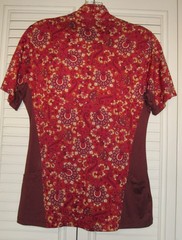 KERRITS Womens AIRE ICE FIL 1/4 Zip UPF Mesh Vent 2 Pouch Floral Riding Top S