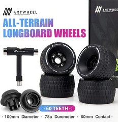 All-Terrain Longboard 100mm 78A Wheels high Rebound Urethane Wheels