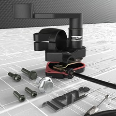 1PZ TA1-S22 Heavy Duty 7/8» 22mm Thumb Throttle Cable Accelerator Handle Assemb