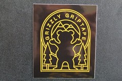 GRIZZLY Skateboard Griptape Bear Mountains Black Z47A OG Skateboarding STICKER