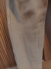 Devon Aire Beige English Riding Breeches Sz 26 Kids or Womens Elastic 22″ Inseam