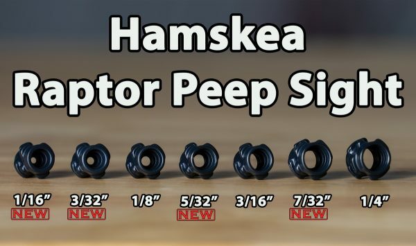 Hamskea Raptor 3/16in Bow Peep Sight – Black (PEEP003)