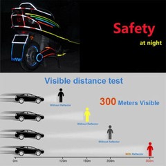 26FT Reflective Safety Tape Self Adhesive pinstripe Sticker Strip Decal 1CM
