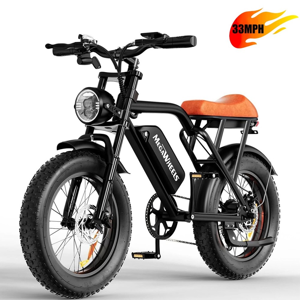 20″ FAT TIRE ADULTS ELECTRIC BIKE MAX1500W 33MPH 48V 15.6AH MOUNTAIN EBIKE