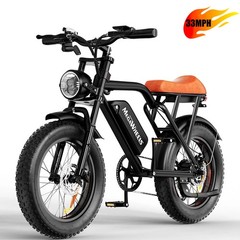20″ FAT TIRE ADULTS ELECTRIC BIKE MAX1500W 33MPH 48V 15.6AH MOUNTAIN EBIKE