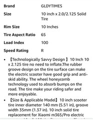 10 inch Scooter Tire