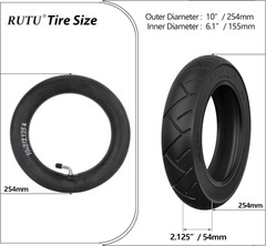 Heavy Duty 10×2.125 Tire & Tube For Scooter Bike Stroller 6in Rim Fit