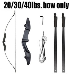 57″ Takedown Recurve Bow Youth&Adults Archery RH&LH Target Shooting 20/30/40lbs