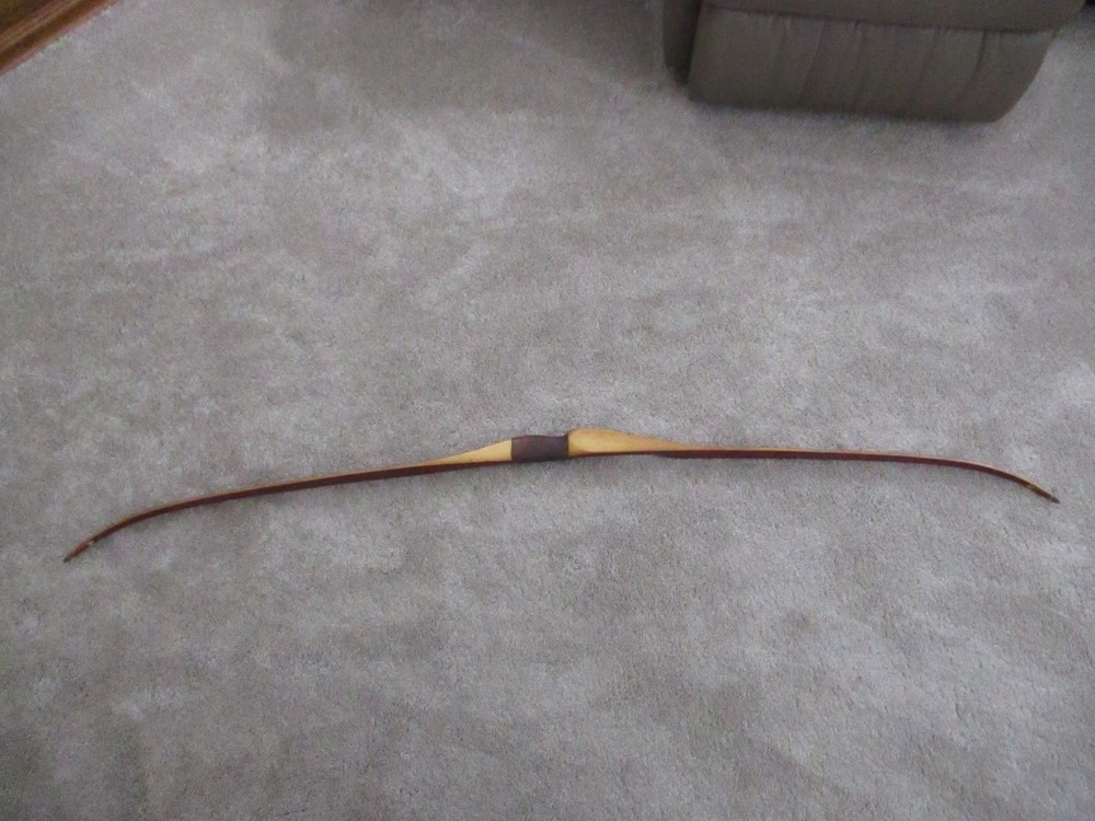 Vintage 1953 Bear Archery Polar Bow 44 lbs. 64″ RH Glass Power SN. NJ444
