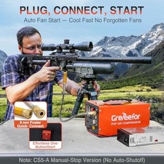 PCP Air Compressor, 4500 PSI / 30 MPa, Dual Power Car 12V DC or Home Orange