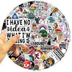 100 Pcs Waterproof Sarcastic Meme Stickers for Adults – Fun Decals Pack