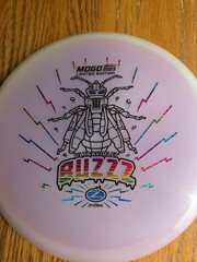 Discraft Ultraviolet Z Buzzz LE White/Pink & Rainbow Laser/Black Lonteen Stamp