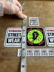 Vintage 1980S Vision Streetwear Skateboard Sticker Lot Of 5