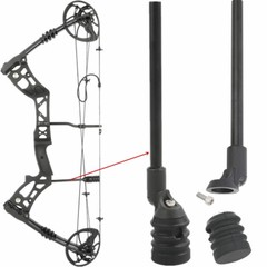 Archery CompoundBow String Stop Suppressor Stabilizer Bracket Mount Silencer 8mm