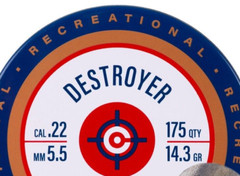 CROSMAN 175 Count DESTROYER Pointed Dished Rim 5.5mm .22 Pellets Hunting Target
