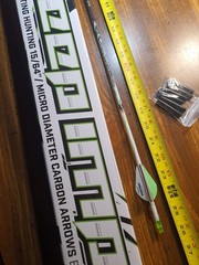 BLACK EAGLE DEEP IMPACT CRESTED FLETCHED ARROWS .001 400 (1 Cut 25.5)