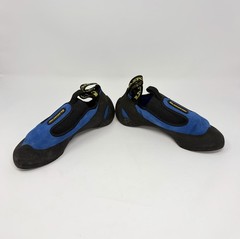 La Sportiva Cobra Climbing Shoes Blue Black Slip On US 7 EU 39.5 Rock Climbing