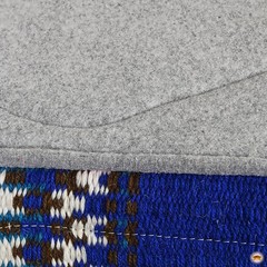HILASON 34×32 In Western Horse Saddle Blanket Wool Pad Blue