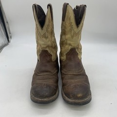 Justin Work Boots Mens 8.5 D Superintendent Steel Toe Brown WK4662 Western