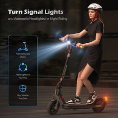 600W/367W Adult Electric Scooter 10″ Tires Long Range E-Scooter CityCommuter APP