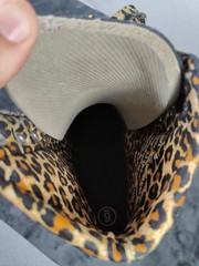 Moxi Panther Black Suede Quad Roller Skates Leopard Clear Wheels W/ Wrench