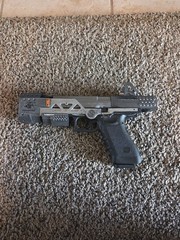 Custom Painted RE-45 Apex legends functional prop Airsoft gun