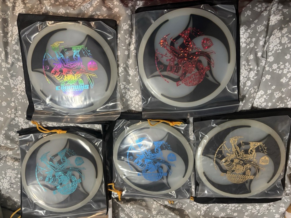Rare Discmania MD3 Glow Factory Huk Dye. Limited. The Whole Set Eagle McMahon