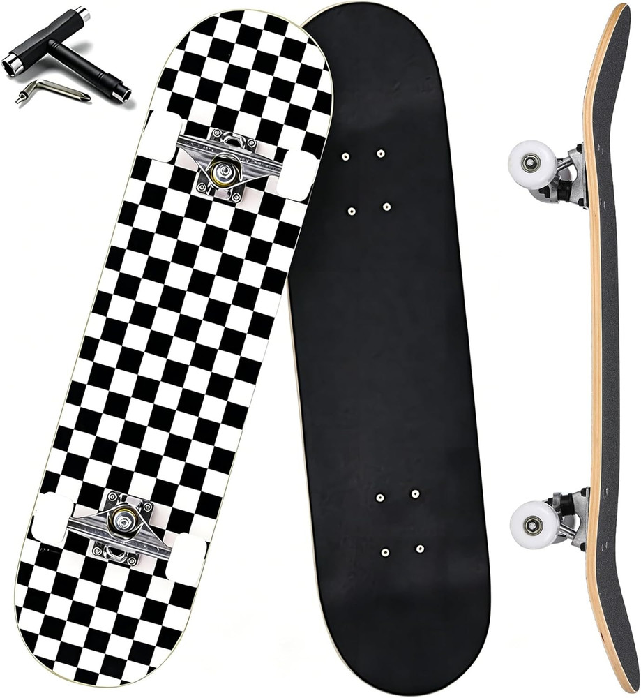 Pro Complete Skateboards for Beginners Girls Boys Kids Youths Teens Adults 31″X8