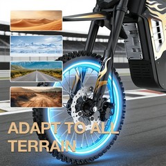 ELECTRIC DIRT BIKE 3000W PEAK FOR ADULT ELECTRIC MOTORCYCLE E-MOUTAINBIKE 40MPH
