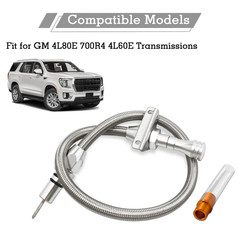 29.5 inch Silver Stainless Transmission Dipstick Tube Fit for GM 4L80E 700R4 4L6