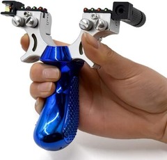 Hunting Professional Catapult Laser Slingshot With Rubber Aim Point Targets US