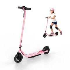N65 Foldable Electric Scooter Kids & Teens 250W 9MPH Pink UL2272 6.5″ Tires