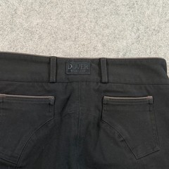 Dover Saddlery Black Wellesley Classic Piped Knee Patch Breech Women’s Size 26