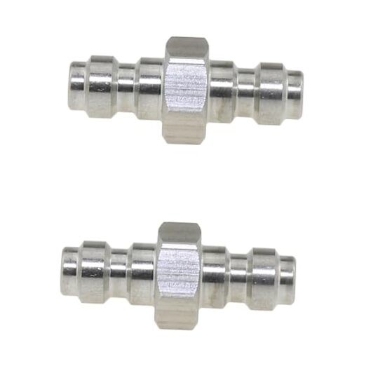 2PCS Dual Male Quick Disconnect Adapter Stainless Steel Double Male Quick